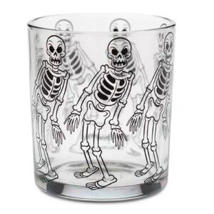 ISO Disney Mickey Mouse Silly Symphony Skeleton Dance Print Glass Tumbler